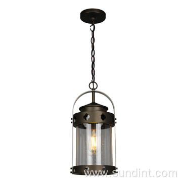 Vintage Steel Outdoor Pendant Lamp